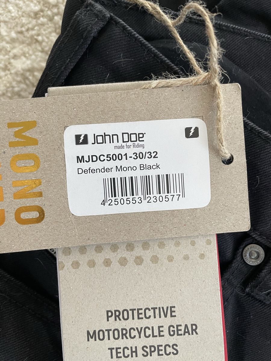 John Doe Jeans: Motorcycle John Doe Defender Mono Black 30/32 – Nuovo (secondo la descrizione) da Kloten venduto da bru_j2w6 1