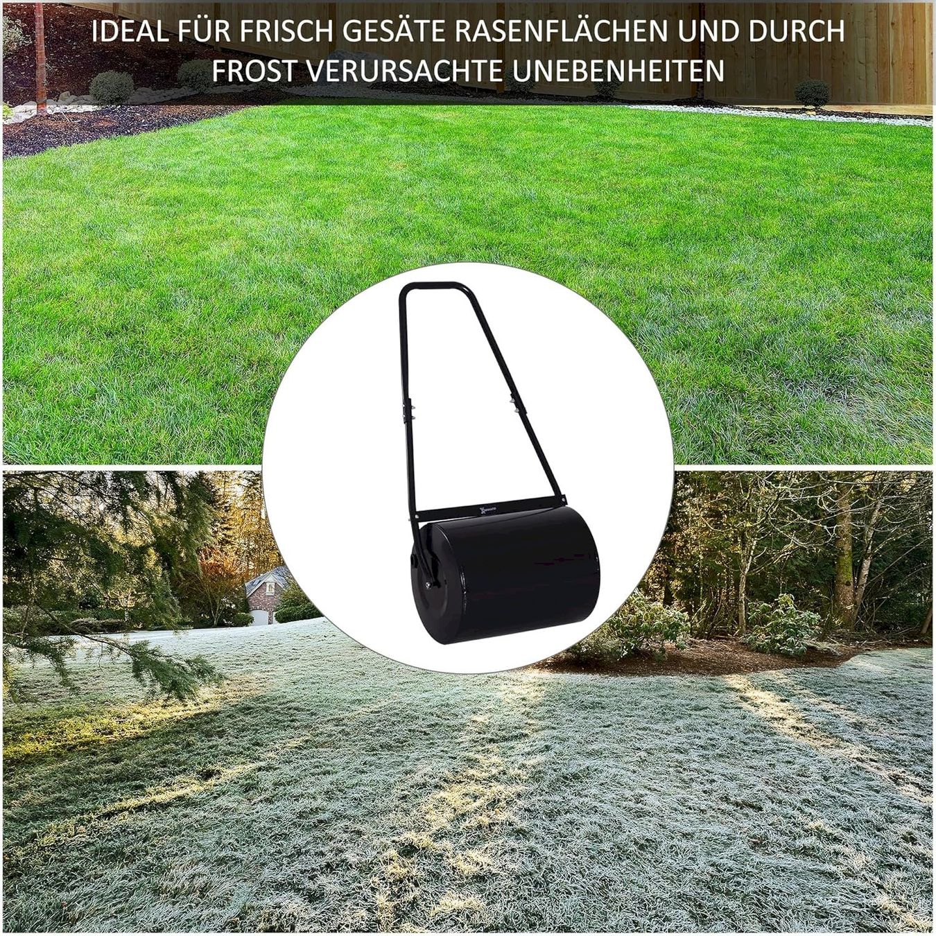 Tutti gli attrezzi: Outsunny Rasenwalze Schwarz – Nuovo e nell'imballaggio originale da Bottighofen venduto da zaap 6