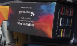 komplettes Airbrush-Set mit Kompressor TC 20 und 58 Farben