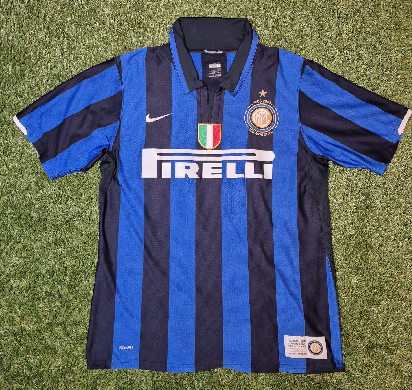Nike Leibchen & Hosen: Inter 07/08 Centenario Trikot Heim #4 Zanetti Original - M – Gebraucht aus Birr von Hombrero 3