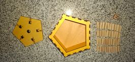 Müller's Hexenkiste, Holzspiel komplett mit Stäben + Würfel