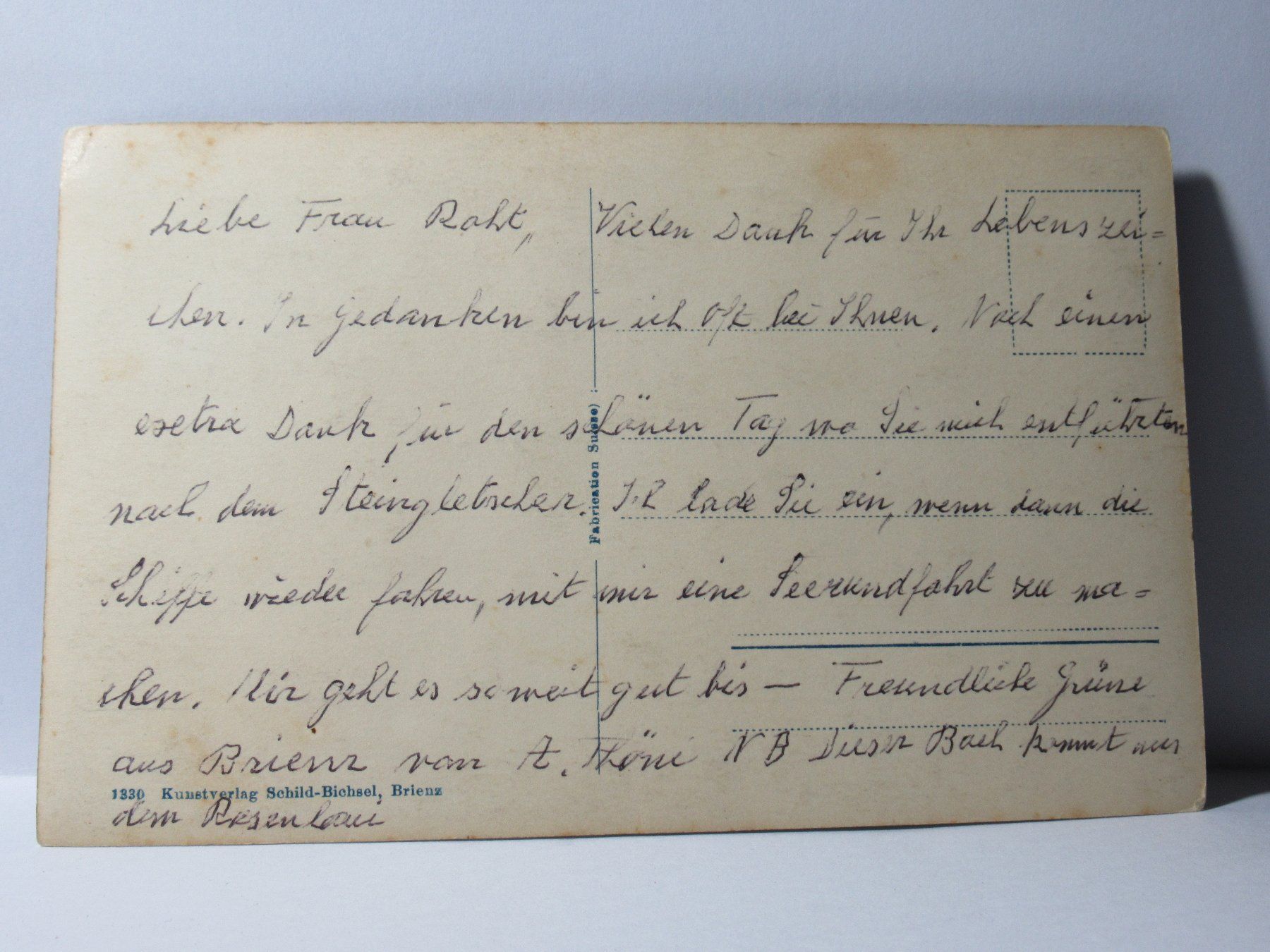 Cartoline postali: Meiringen , Reichenbachfälle – Usato da Grenchen venduto da Bluemchen1900 1