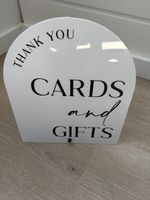 Schild für Hochzeit Thank you