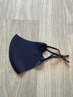 Dunkelblaue Stoffmaske, neuwertig, bequem & atmungsaktiv!