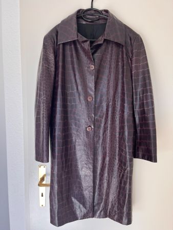 Vintage Trenchcoat mit Kroko Prägung