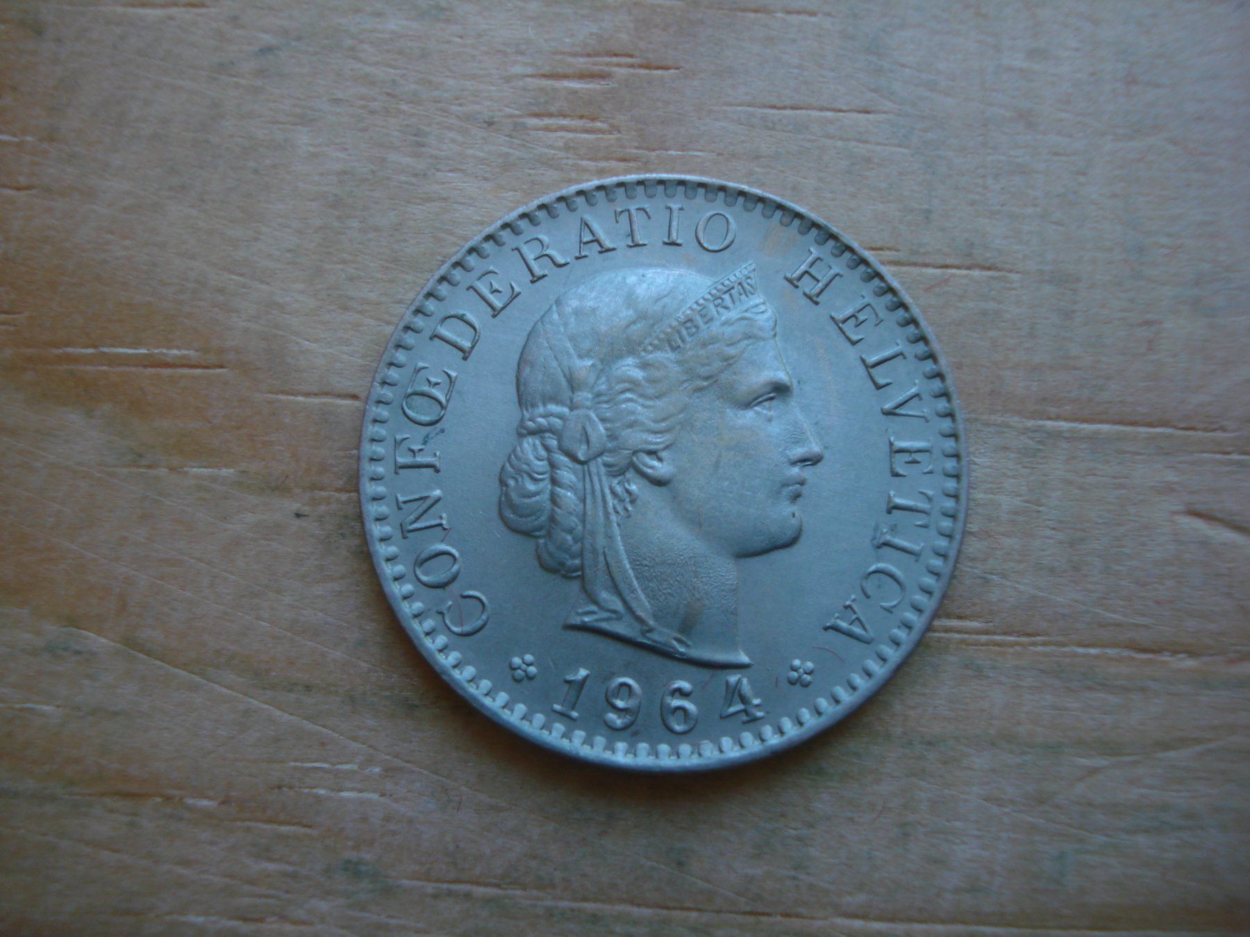 Tutti le monete: (S1) 20 Rappen 1964 – Usato da Erlach venduto da Net-Coins