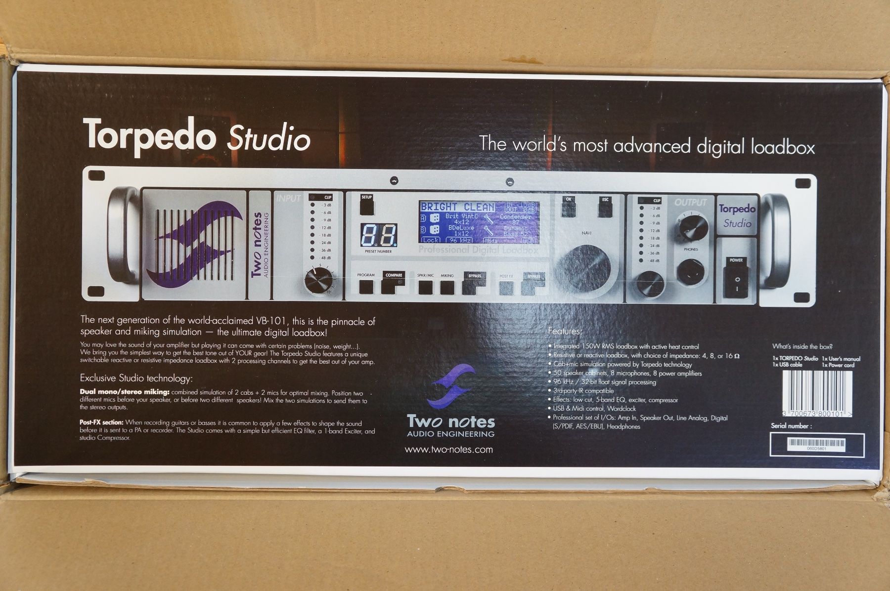 Musikinstrumente: Two Notes Torpedo Studio Digital Guitar Loadbox – Gebraucht aus Brügg BE von  2
