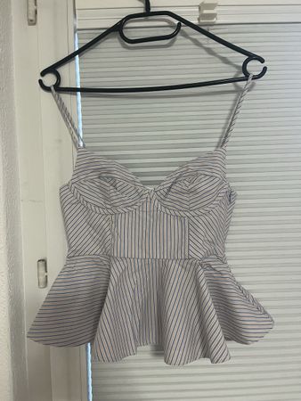 Zara Bustier Top, Grösse XS, gestreift
