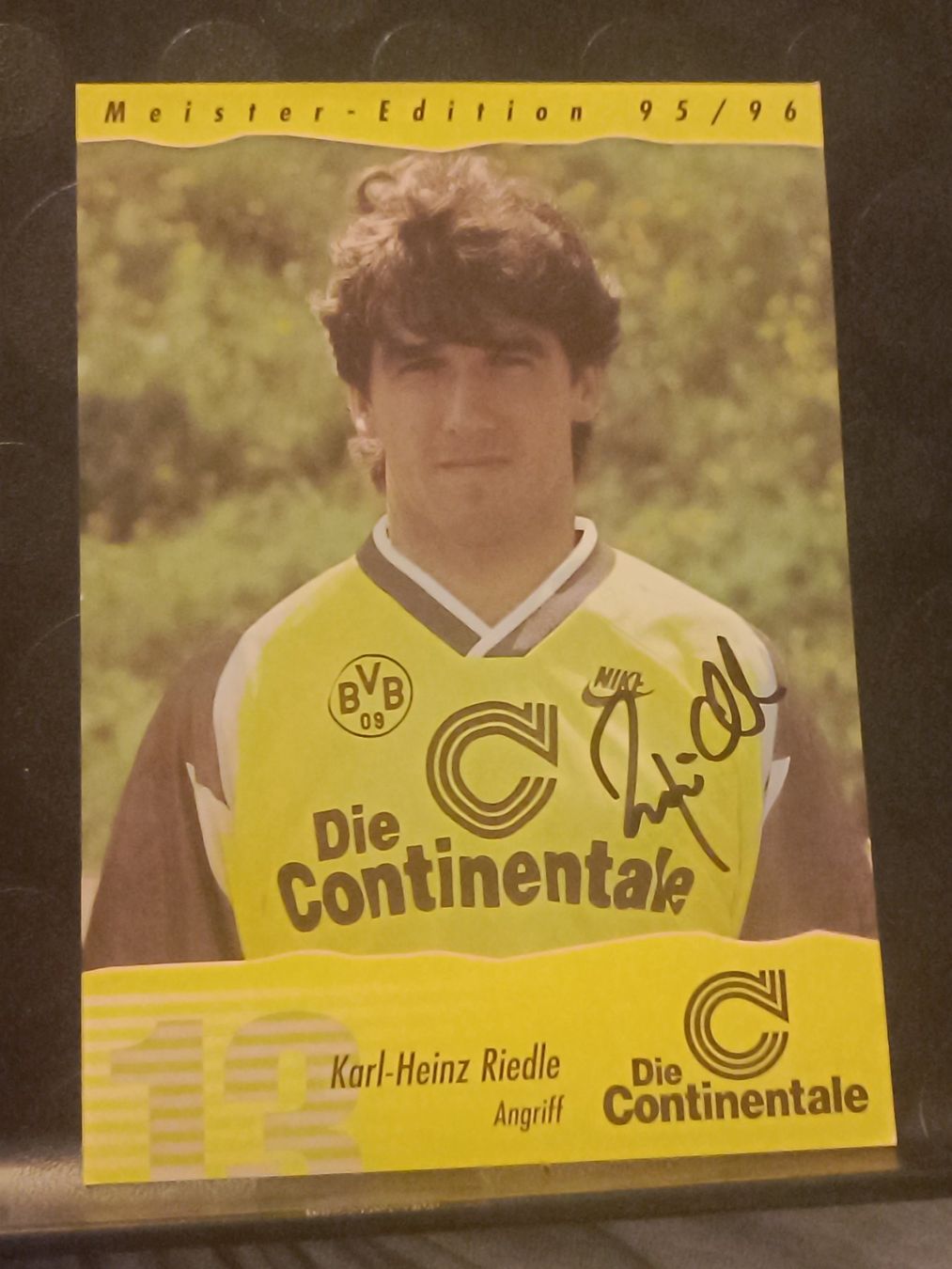 Autogramme: Karl-Heinz Riedle - BVB  - handsigniert Autogrammk – Gebraucht aus Menziken von Artographs