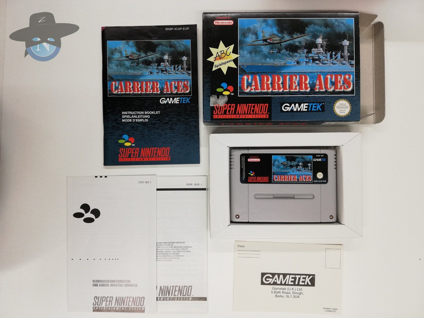 Nintendo Giochi: Carrier Aces / Super Nintendo SNES – Usato da St. Gallen venduto da zorro_dc 6