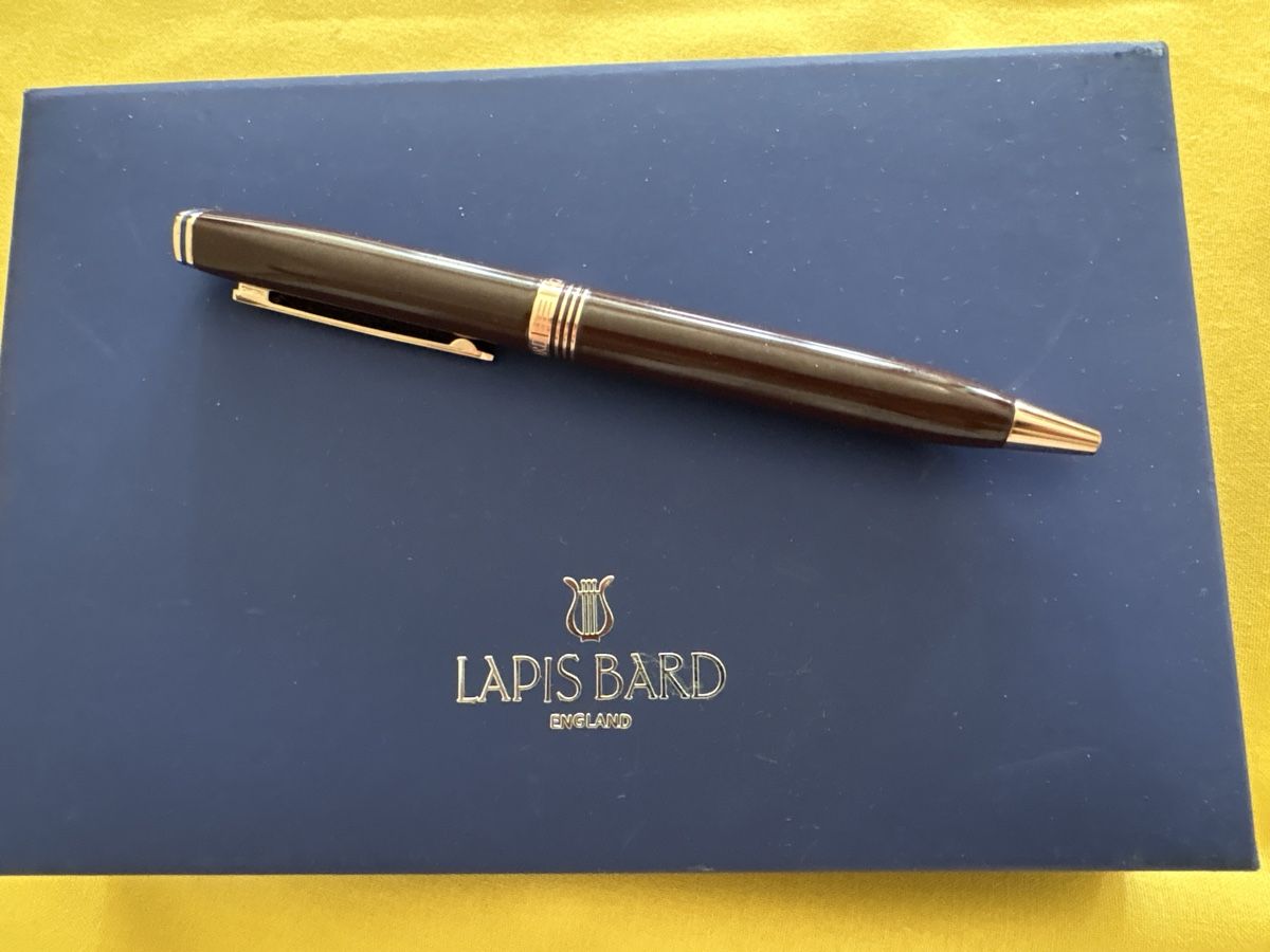 Penna & Evidenziatori: Lapis  Bard pen with gold trim – Nuovo e nell'imballaggio originale da Lugano venduto da Edera49