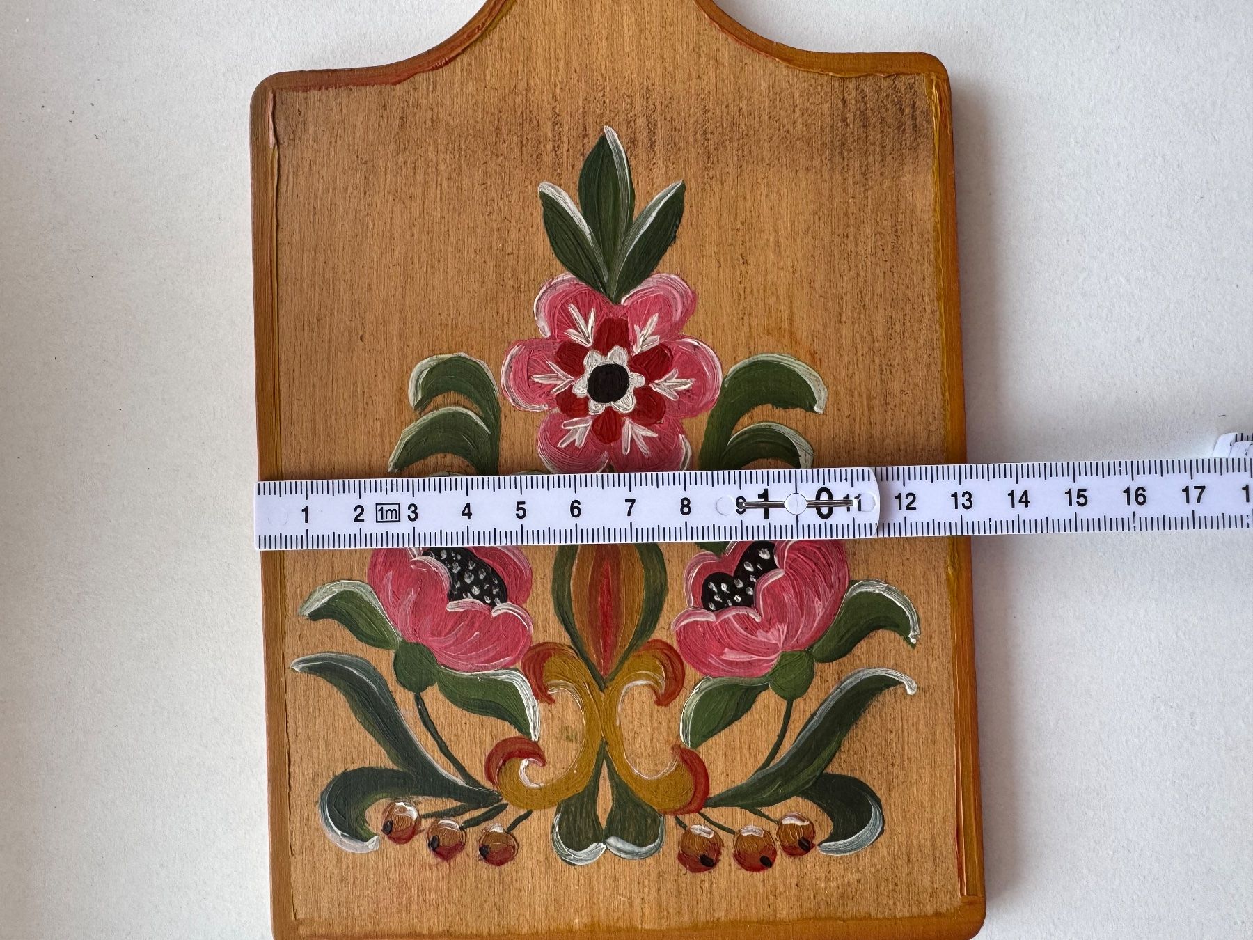 Holzartikel: altes handbemaltes Holzbrett, Bauernmalerei – Gebraucht aus Grosswangen von Second_hand_paradise 2