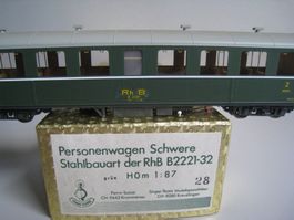 Ferro Suisse B4ü 2228 Rhb schwerer Stahlwagen oder Nr. 22+29