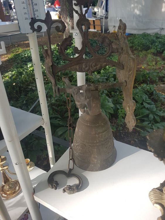 Hunde Willkommensglocke Vintage - Messing Türglocke Mit Boxer Skulptur