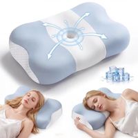 Nackenkissen Schlafkissen Memory Foam ergonomisch 2 Höhen