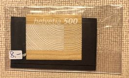Helvetia 500 erste Holzmarke der Schweiz