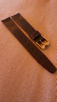Gucci NOS Uhrenarmband 17 mm – Original – Leder – Goldfarben