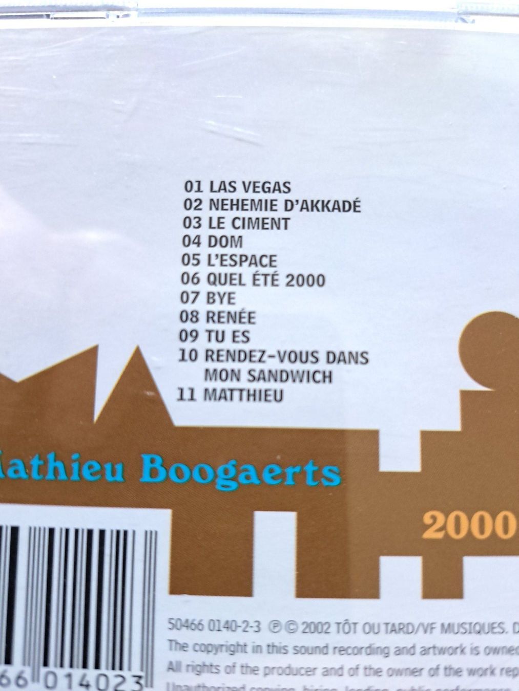 CDs: CD Mathieu Boogaerts - 2000 – D'occasion à Pully par bro_n52j 3
