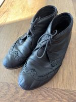 Schicke Leder Stiefeletten Gr. 38