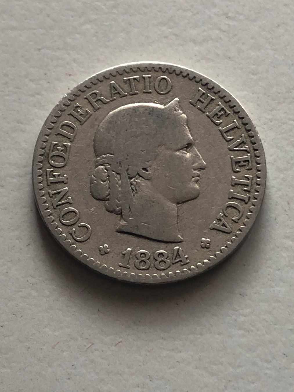 Tutti le monete: 10 Rp. 1884 – Usato da Schötz venduto da Odpa