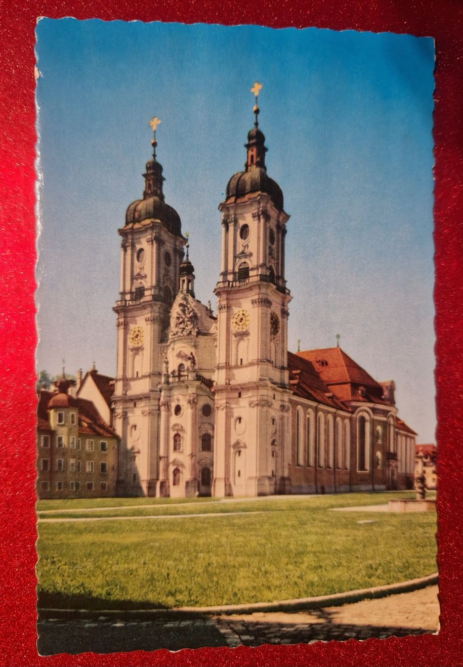 Ansichtskarten: St. Gallen Klosterkirche ungelaufen /alt – Neu (gemäss Beschreibung) aus Melchnau von Fishel