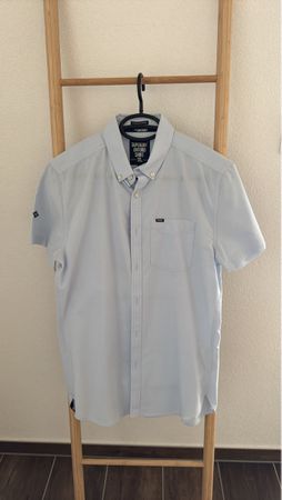 Chemise Superdry Oxford bleu clair, taille S, comme neuve