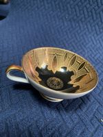 👑Vintage Tasse, Schwarz und Gold Dekor, Sammlerstück!👑