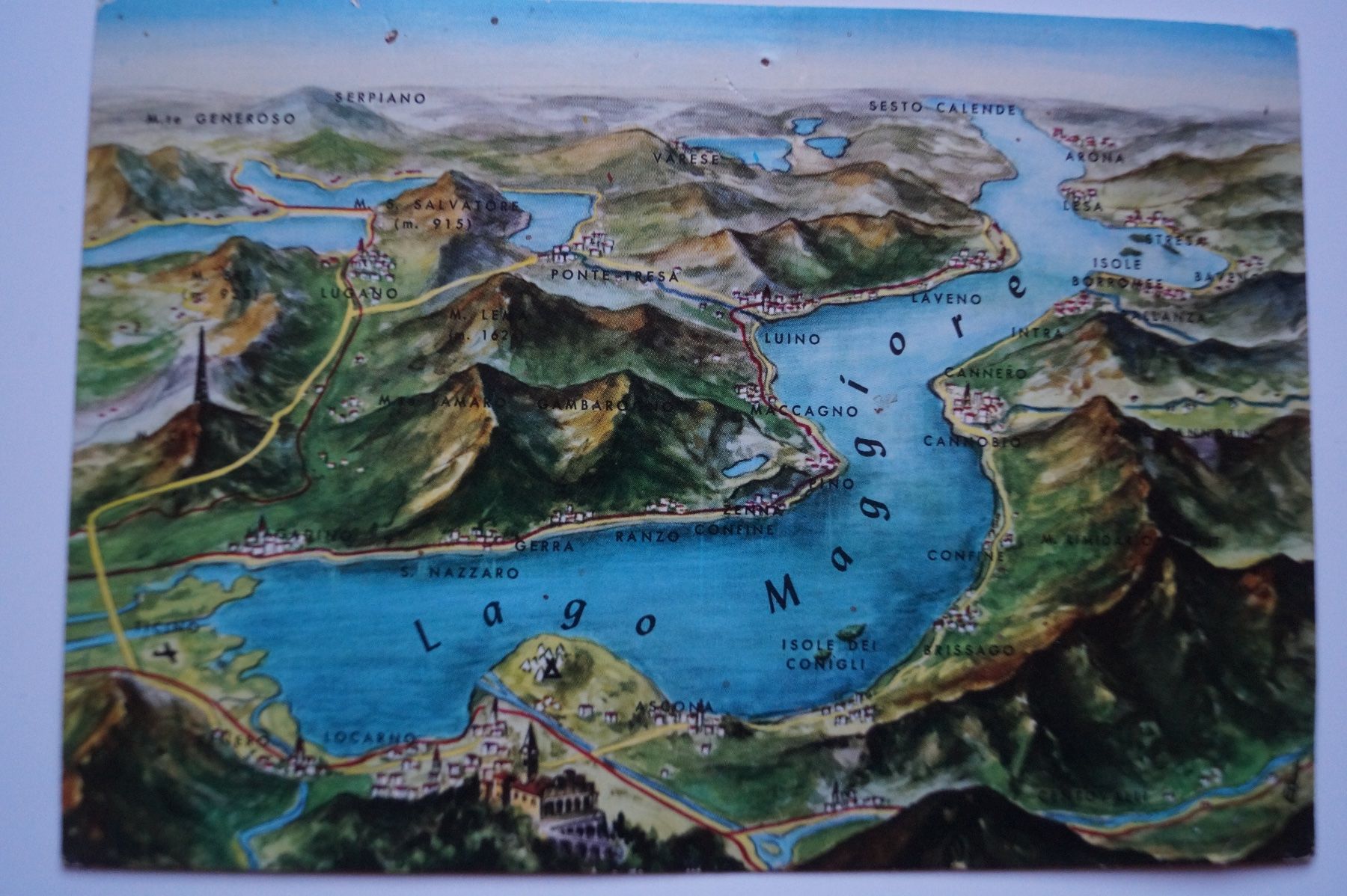 Cartoline postali: Locarno, Panoramakarte – Usato da Scheid venduto da dirauls
