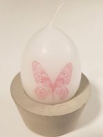 Ostern / Frühling Kerze mit Kerzenhalter