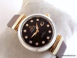 OMEGA DE VILLE LADYMATIC CO-AXIAL 18K/SS & DIAMANTEN DAMEN