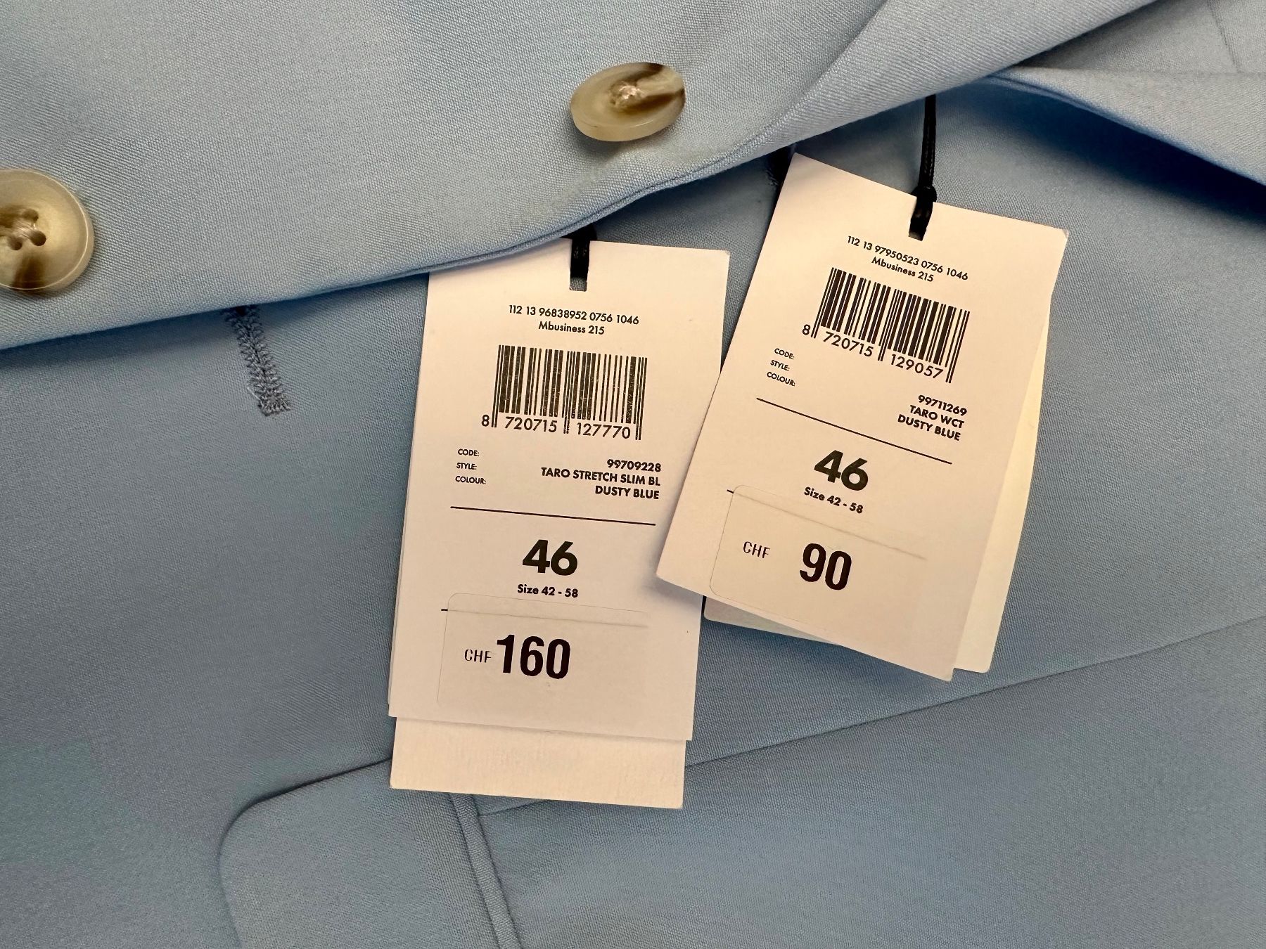 We Completi: Anzug 3-teilig "WE" - Grösse 46 - hellblau - NEU – Nuovo e nell'imballaggio originale da Mörschwil venduto da vet_vzj9 5