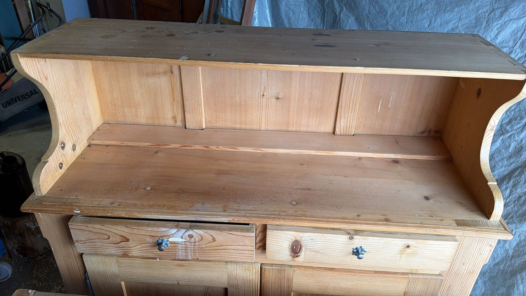 Credenze: Antikes Küchenbuffet / Vitrine / Bauernbuffet aus Tanne – Usato da Bern venduto da Sandroid17 8