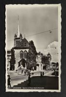 AK Lausanne Eglise et Place Saint Franqois