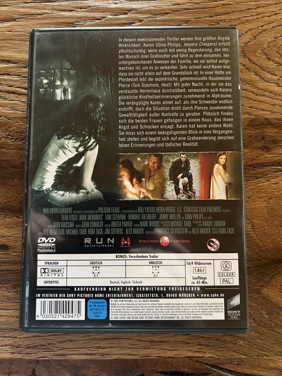 Tutti i DVDs: DVD Dark Memories, Fear Itself – Nuovo (secondo la descrizione) da Kallnach venduto da sta_sy57 1