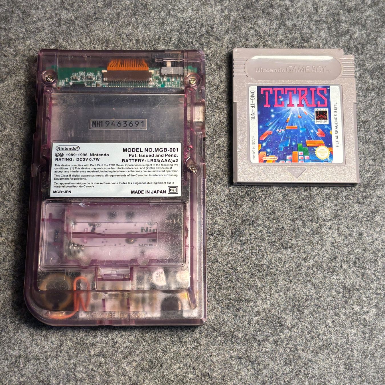 Nintendo Konsolen: Gameboy Pocket Transparent + Tetris original – Gebraucht aus Mollis von GamingCorner 1