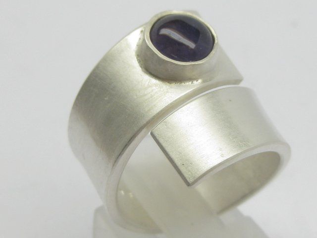 Anelli: spezieller Ring Silber 999 Einzelstück Amethyst Gr.57 – Nuovo (secondo la descrizione) da Ermatingen venduto da Decovin 4