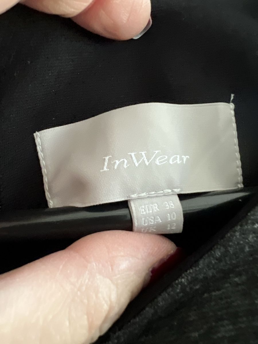 Kleider: InWear Kleid, Grau/Schwarz, Gr. 38 – Neu (gemäss Beschreibung) aus Wittinsburg von redrose296 2