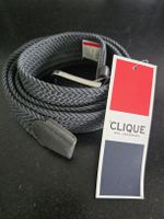 Gürtel CLIQUE, geflochten, grau, Grösse 120cm NEU!