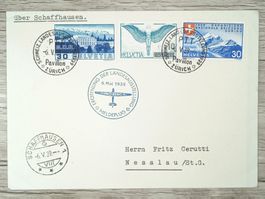 TR10 Enveloppe + Timbre Suisse 1939