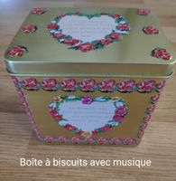 Boîte à biscuits avec musique