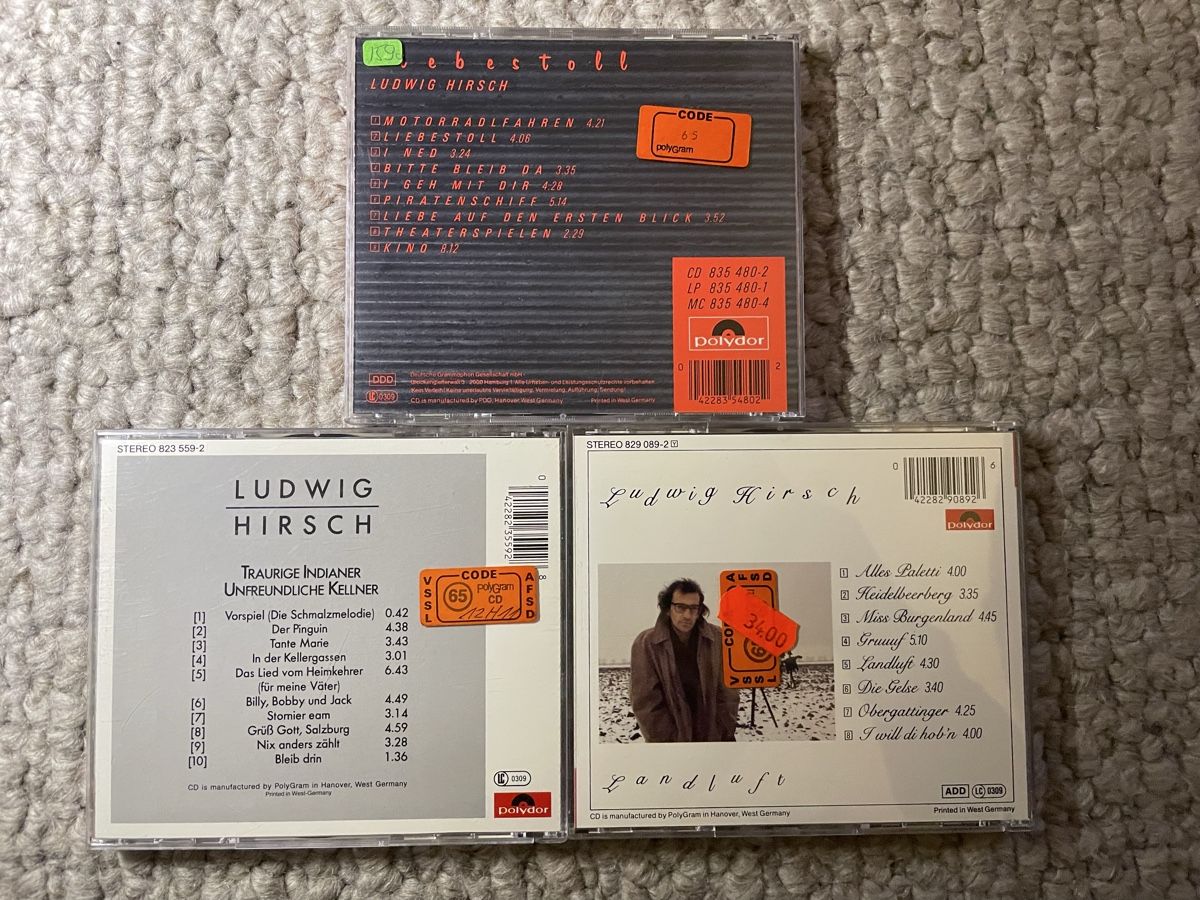 CD: 3x Ludwig Hirsch – Usato da Reinach AG venduto da trigger7811 1