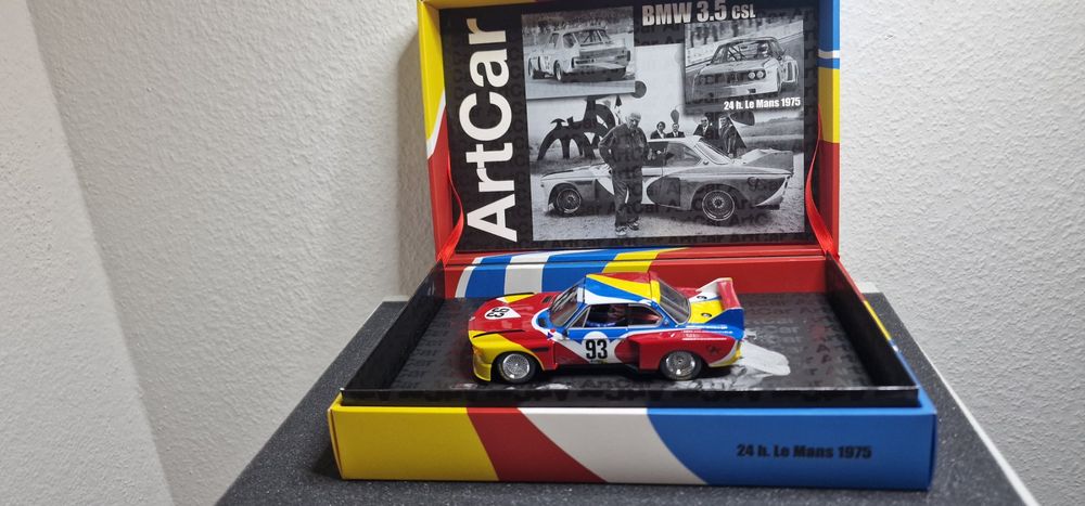 SLOT CAR FLY 96036 E-682 BMW 3.5 CSL #45 MONTEREY HISTORIC MINIAUTO