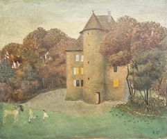 Dora DE CHEVILLY (1907-1997) Naive vastello