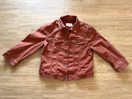 Hübsche Jeansjacke von Tom Tailor / rostrot / 3/4 Ärmel