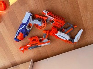 Nerf Giocattoli: Nerf Modulus Mediator, IonFire, Stock Blaster – Usato da Brütten venduto da Style-Snob 1