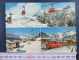 ENGELBERG BERGBAHNEN SCHNEE AK ONW 1969