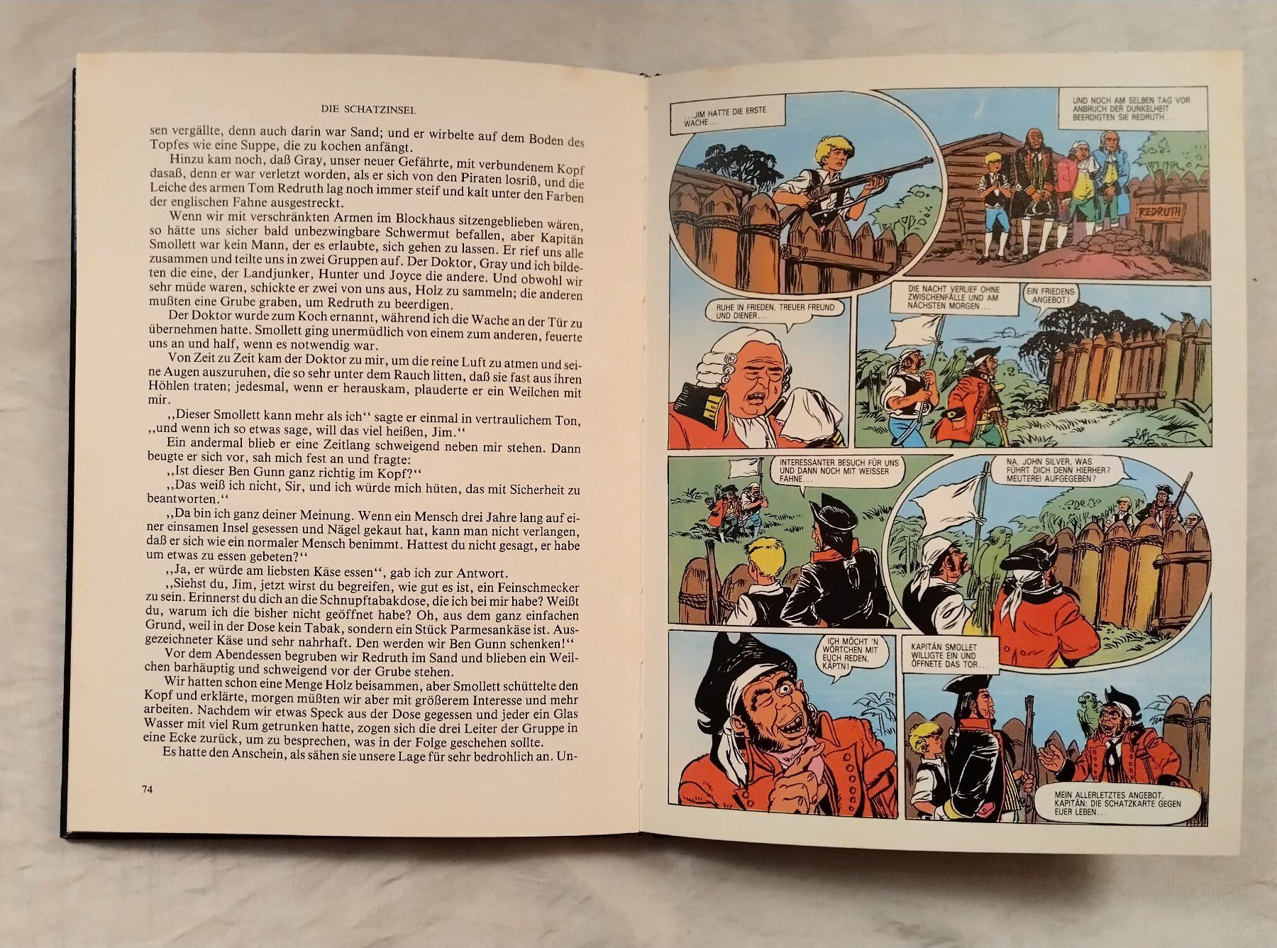 Libri: Robert L. Stevenson - Die Schatzinsel / Buch + Comic – Usato da Bellach venduto da JingleJerry 5