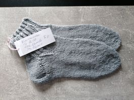 Kurzrohrsocken handgestrickt, Grösse: 36/37