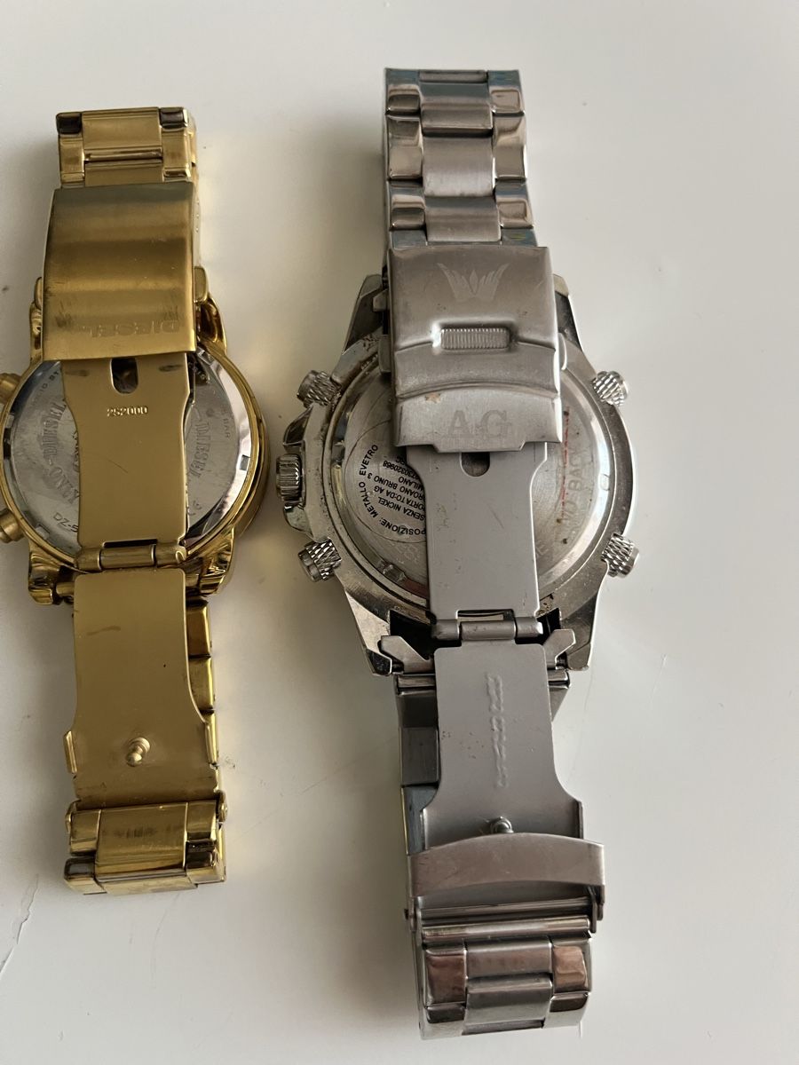 Orologi: 2er Set: Herren Uhren, Gold/Silber Look – Usato da Altstätten SG venduto da Gogggi 3