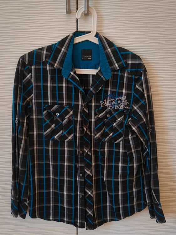 Chemise à carreaux bleue et noire | Kaufen auf